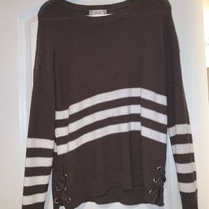 long sleeve striped sweater